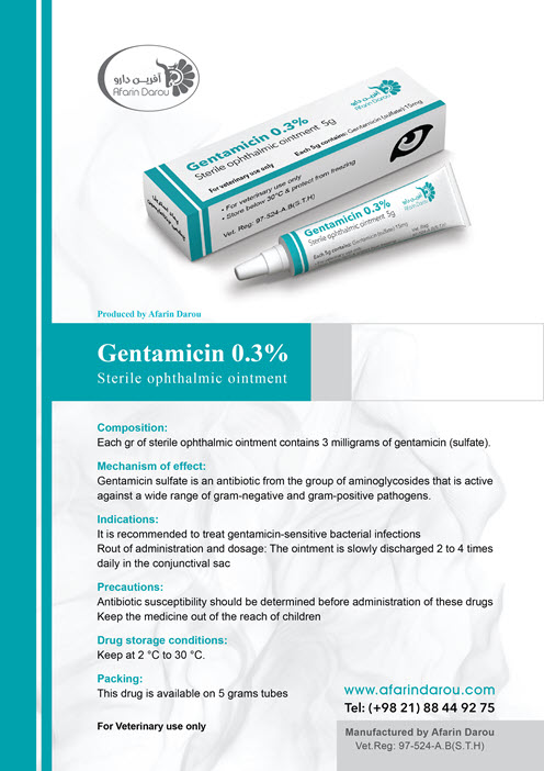 Gentamicin Sterile ophthalmic ointment