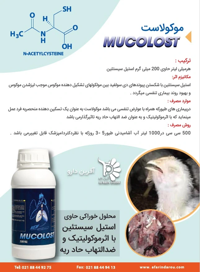 موکولاست Mucolost پوستر